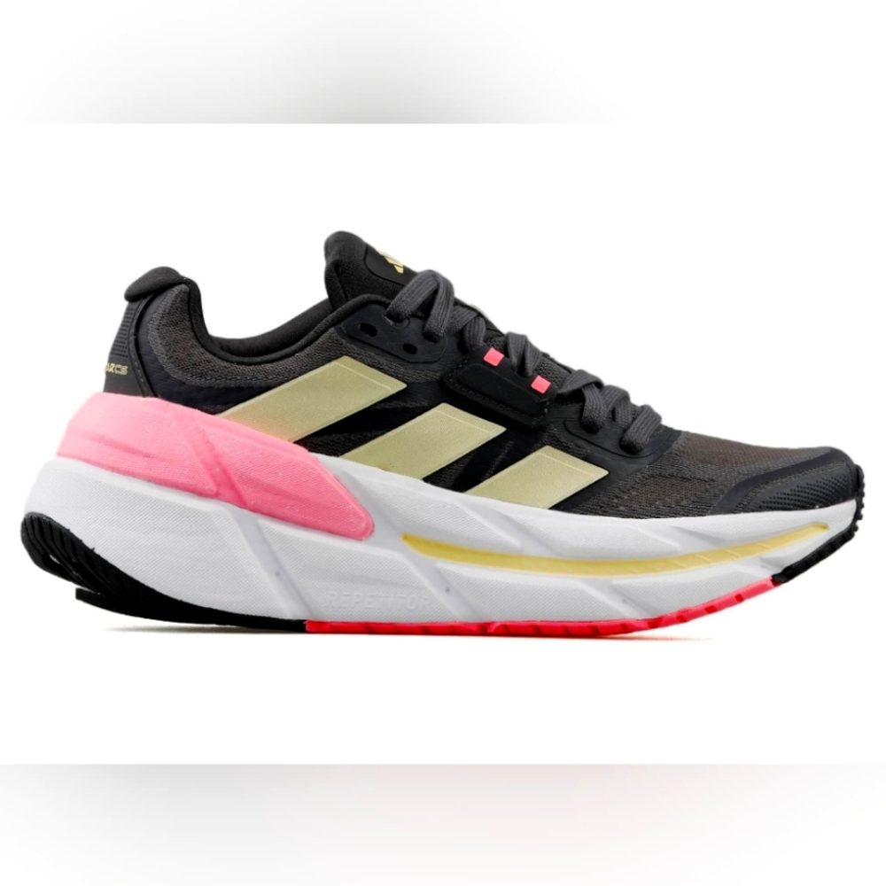 Adidas Adistar Black Pink And Yellow Sneakers